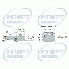 DIN69871 50 EM20X 63