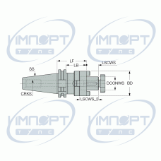 DIN69871 50 SEMC 22X 55