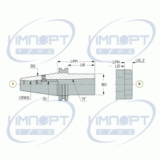 DIN69871 50 MT2 DRW