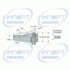 DIN69871 50 ER40 SHORT