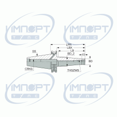 DIN69871 40 ODP10X98