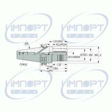 DIN69871 40 HYDRO 12X77
