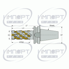 FIN LNK D050-100-4-BT50